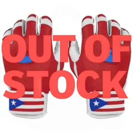 Royal Grip Short Cuff - Red/White with Puerto Rico Flag