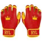 Batting Glove Single Strap - Red/Yellow