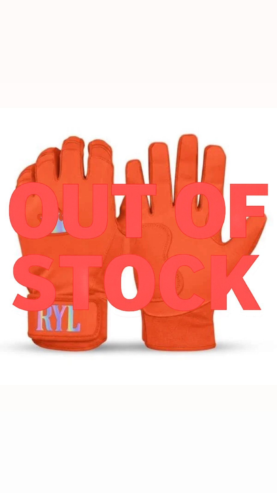 Royal Grip Short Cuff - Orange with Rainbow Crown