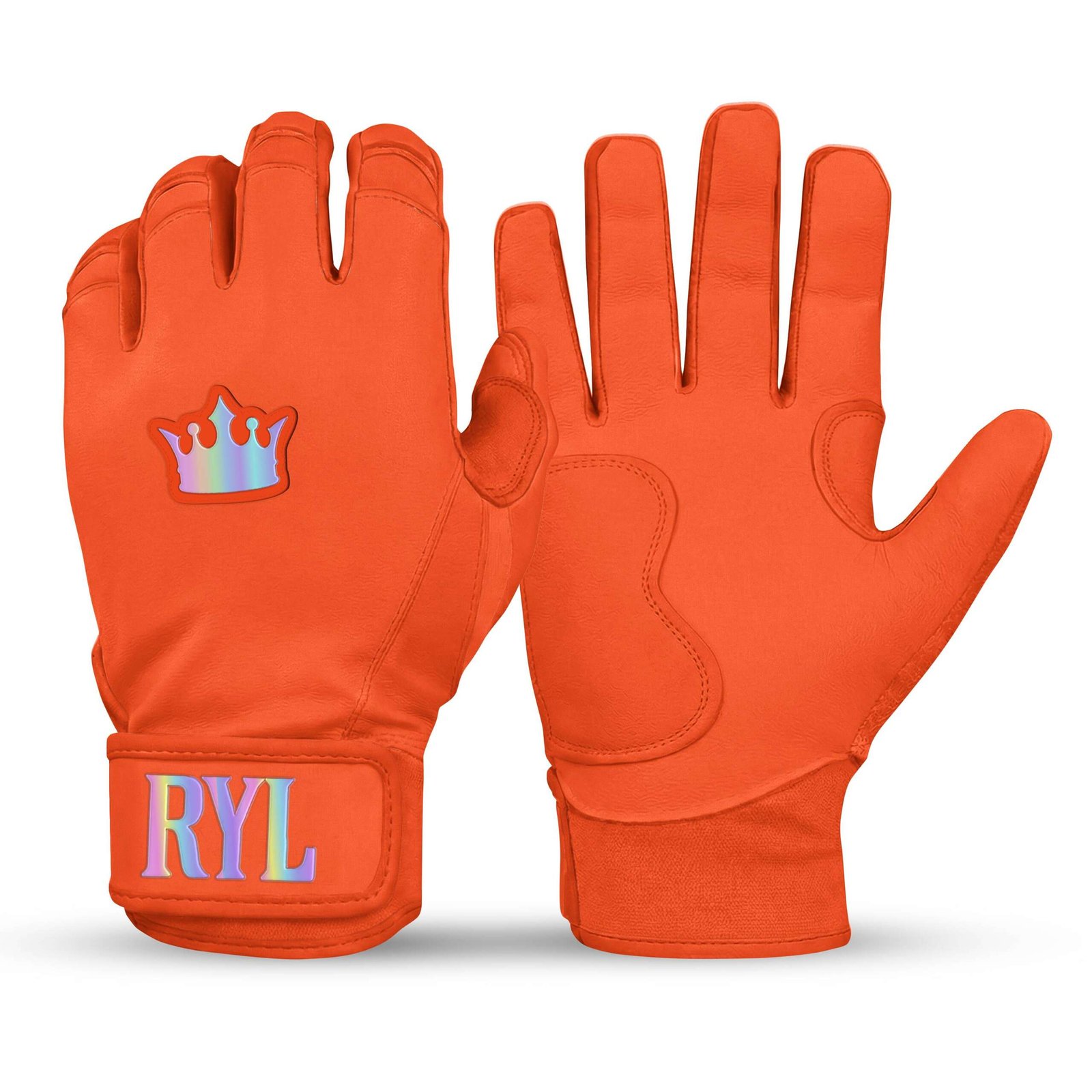 Royal Grip Short Cuff - Orange with Rainbow Crown