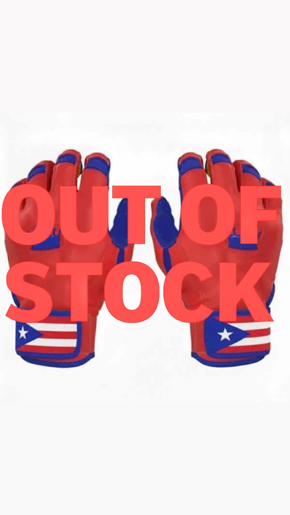 Royal Grip Short Cuff - Red/Blue With Puerto Rico Flag