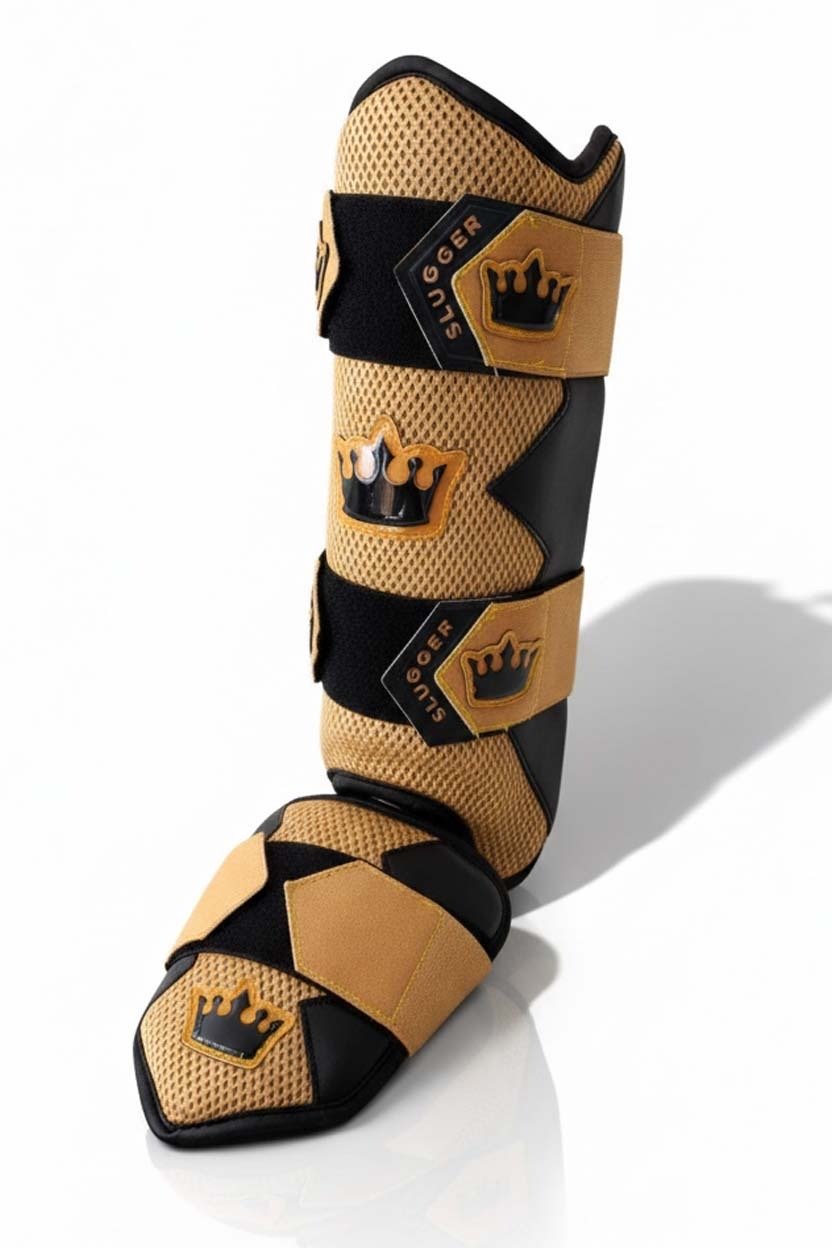 Royal Dual Ankle Guard - Gold/Black - Performance Fabric