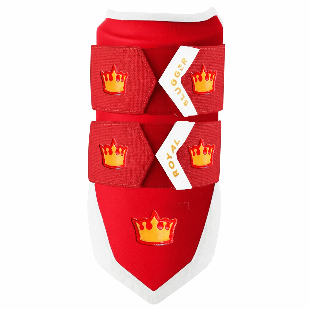 Royal Lock Elbow Guard - Red/White/Gold - Elite Leather