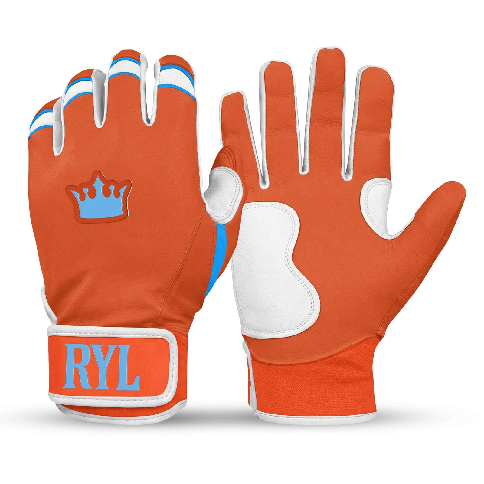 Royal Grip Short Cuff - Orange/White/Sky Blue