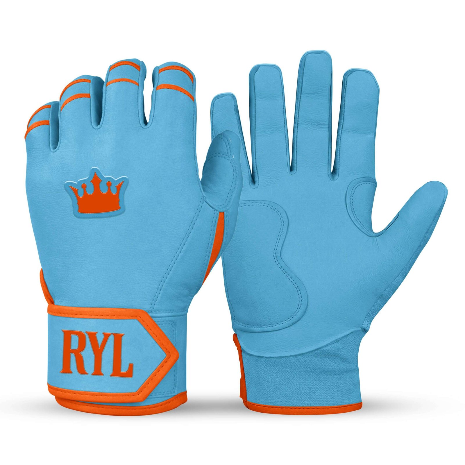 Royal Grip Short Cuff - Sky Blue/Orange