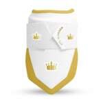 Royal Strike Elbow Guard - White/Gold - Elite Leather