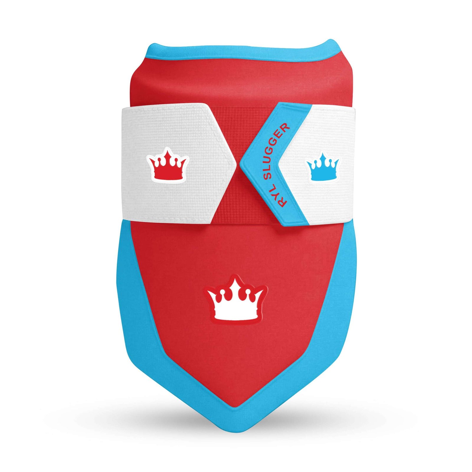 Royal Strike Elbow Guard - Red/Sky Blue/White - Elite Leather