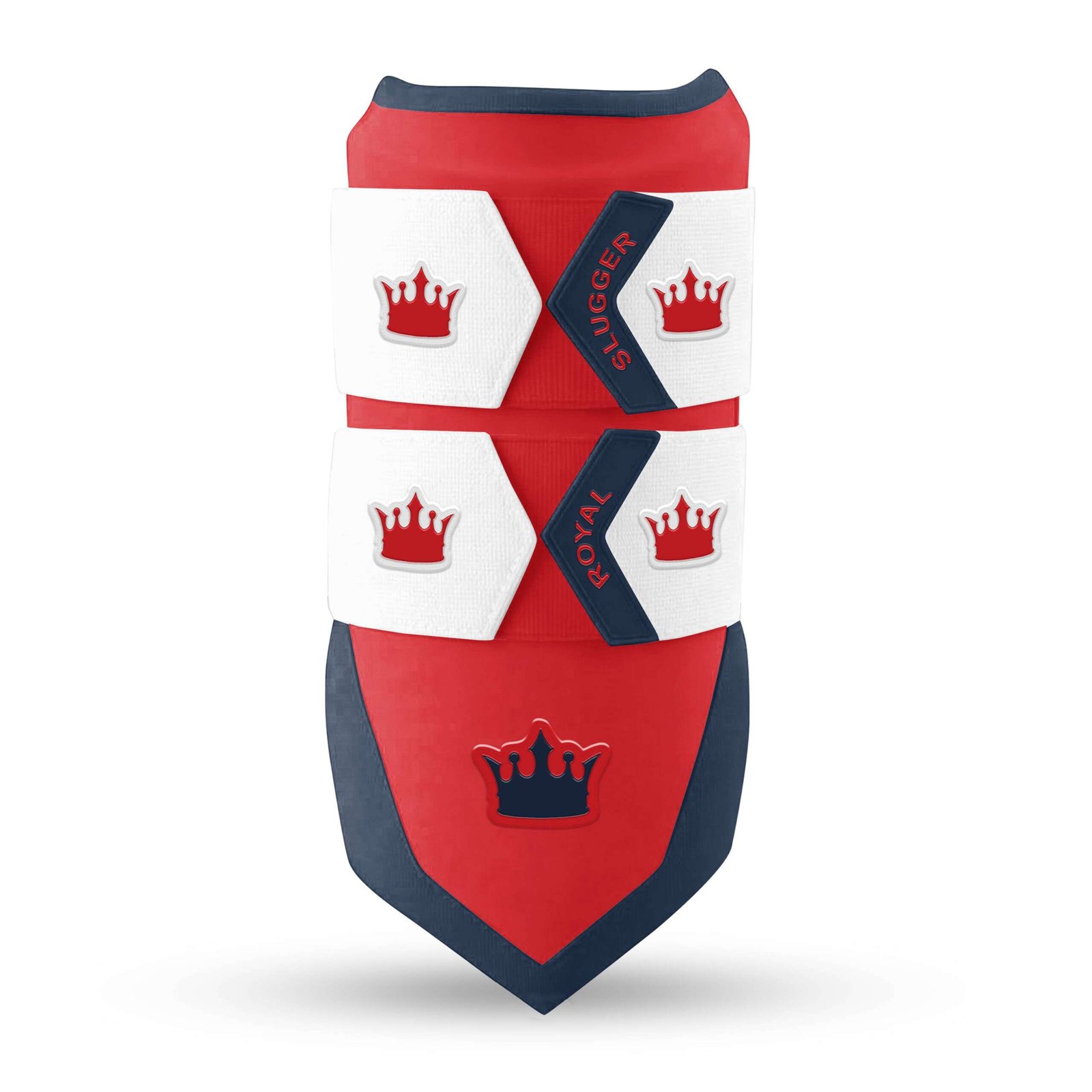 Royal Lock Elbow Guard - Red/Navy Blue/White - Elite Leather