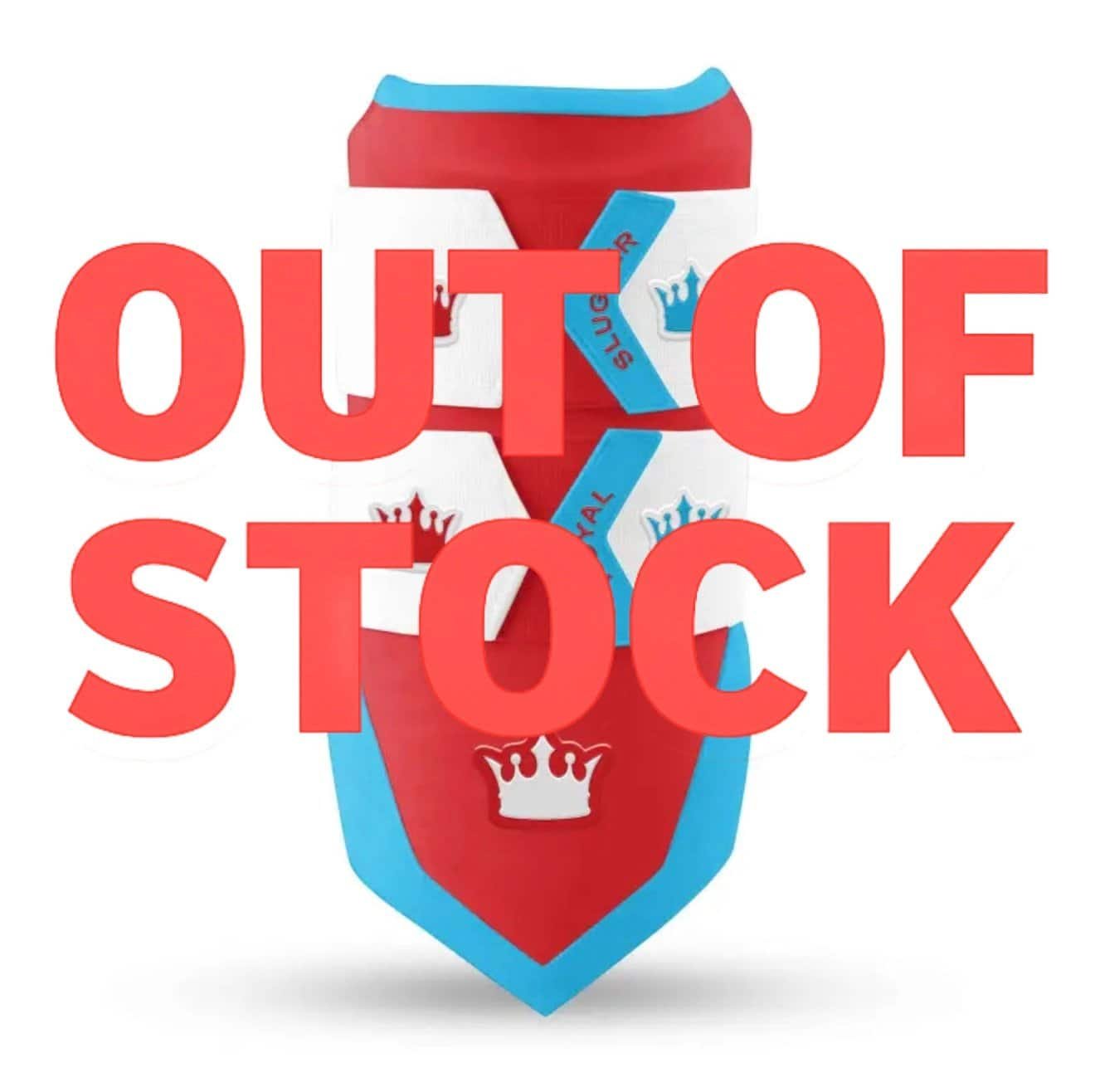 Royal Lock Elbow Guard - Red/Sky Blue/White - Elite Leather