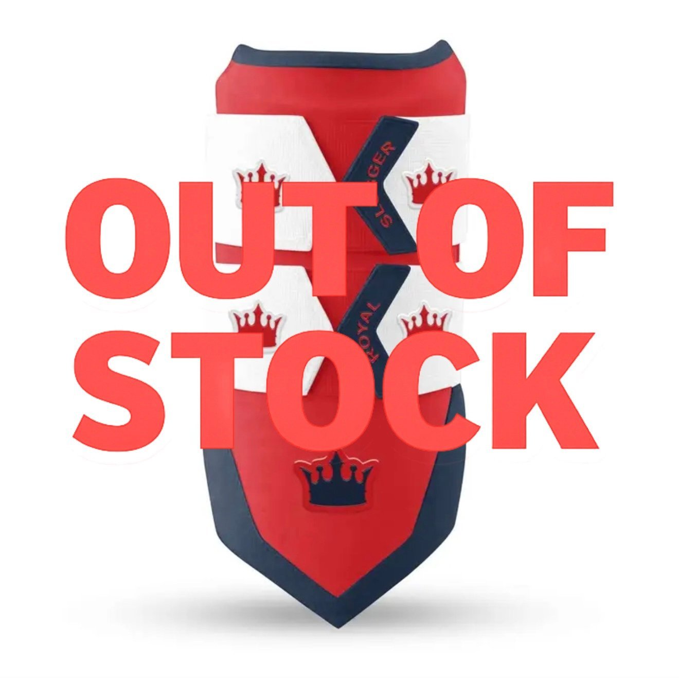 Royal Lock Elbow Guard - Red/Navy Blue/White - Elite Leather