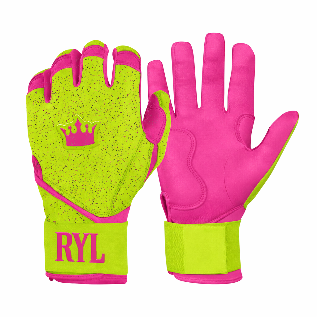 Royal Grip Long Cuff - Neon Greene/Hot Pink