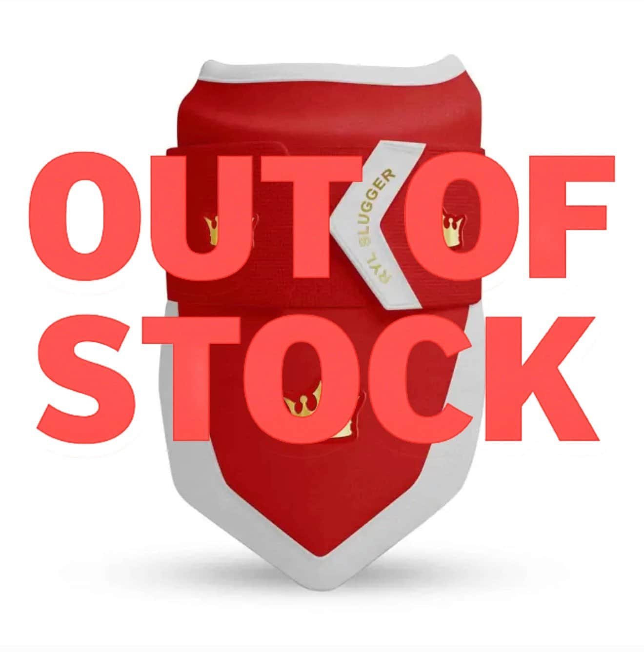 Royal Strike Elbow Guard - Red/White/Gold - Elite Leather