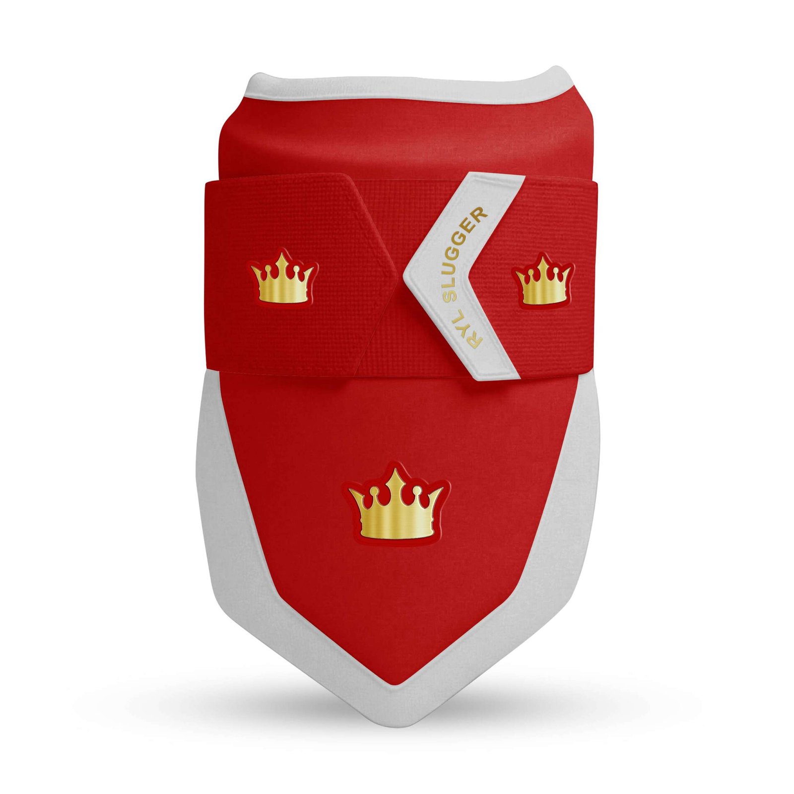 Royal Strike Elbow Guard - Red/White/Gold - Elite Leather