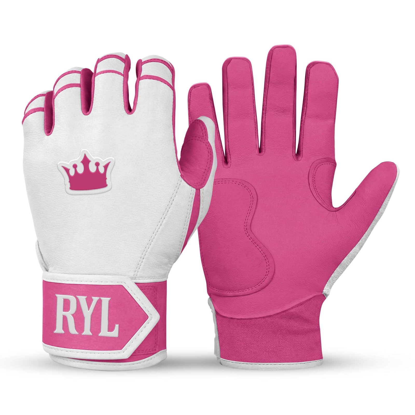 Royal Grip Short Cuff - White/Pink