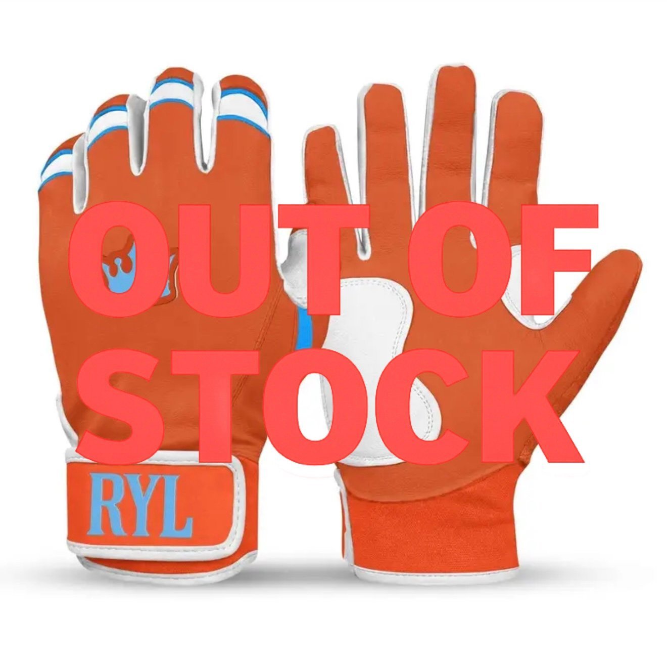 Royal Grip Short Cuff - Orange/White/Sky Blue