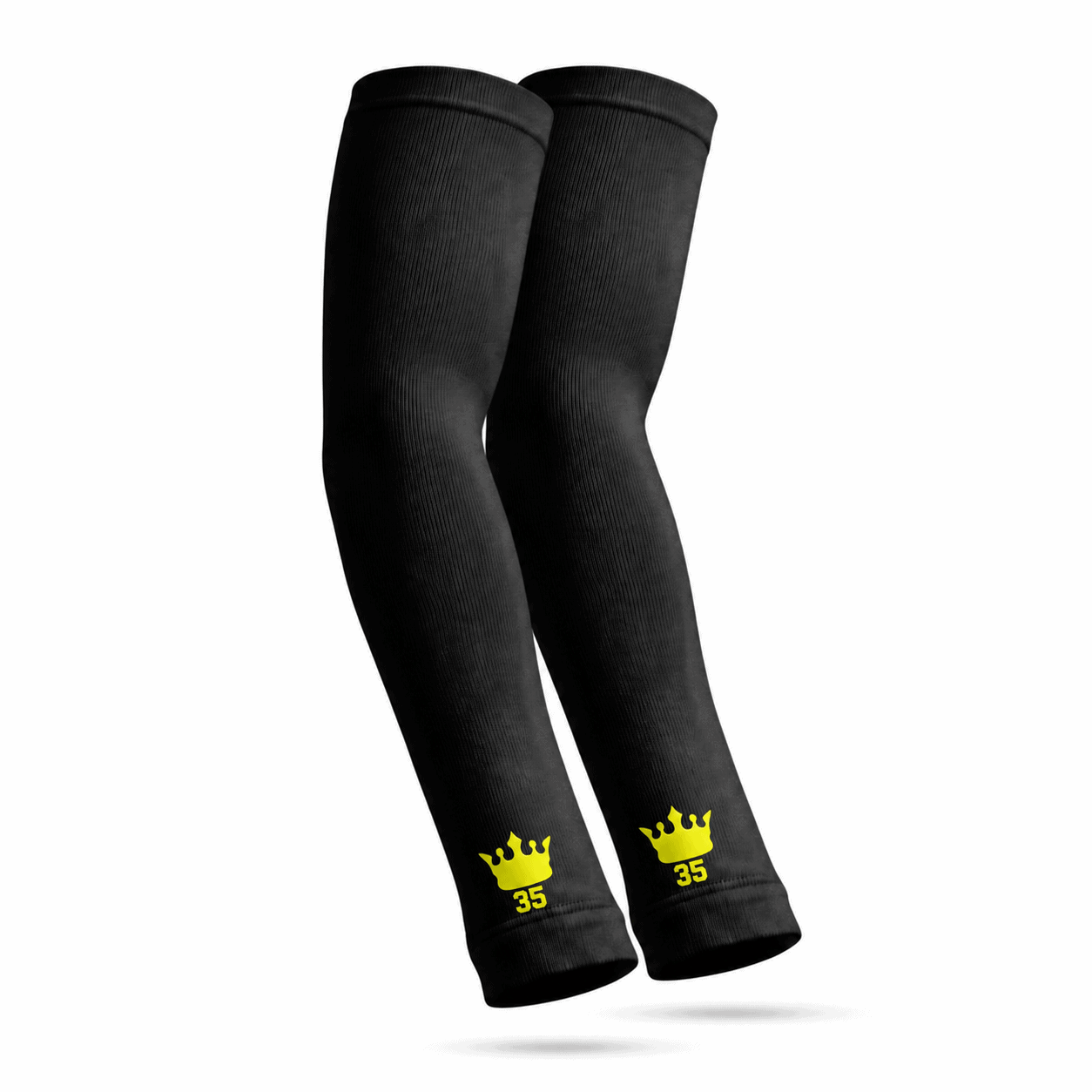 Royal Sleeves BLACK/YELLOW (PAIR) - Image 2