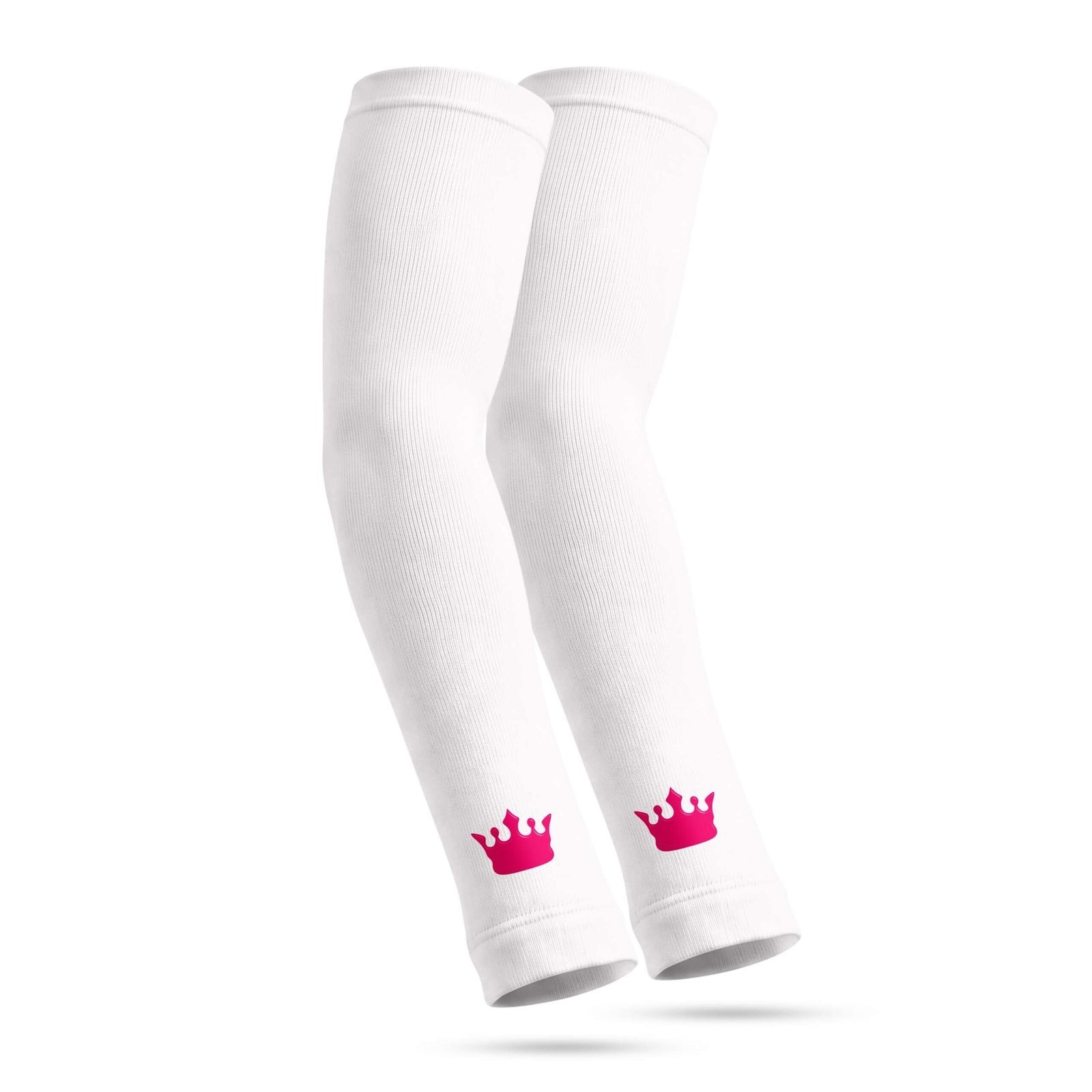 Royal Sleeves WHITE/FUCHSIA (PAIR)