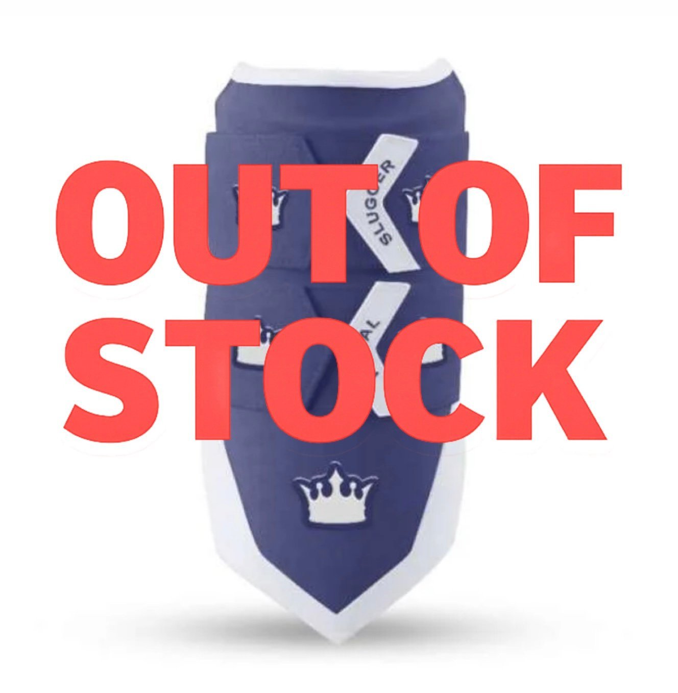 Royal Lock Elbow Guard - Navy Blue/White - Elite Leather
