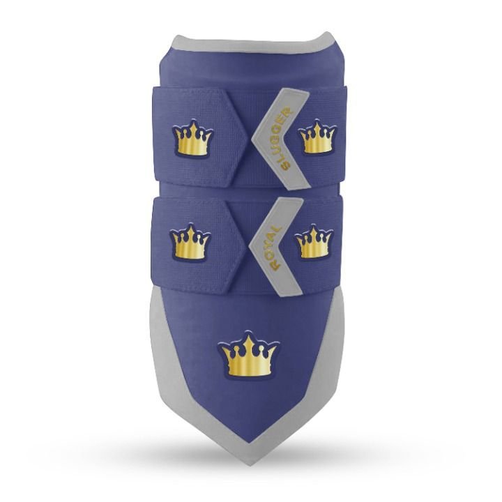 Royal Lock Elbow Guard - Navy Blue/Grey/Gold - Elite Leather
