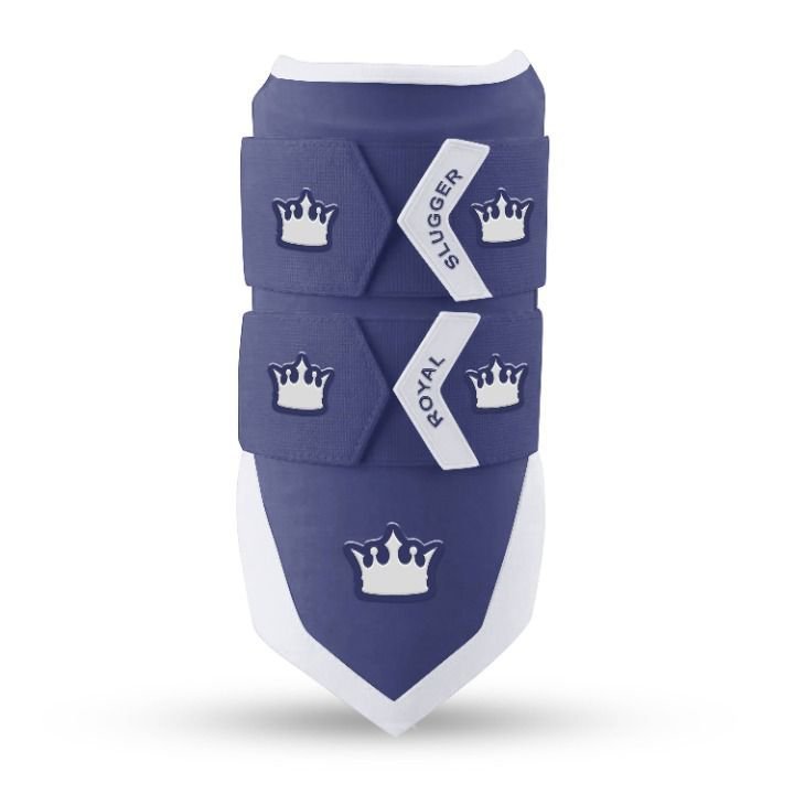 Royal Lock Elbow Guard - Navy Blue/White - Elite Leather - Image 8