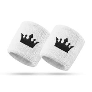 Royal Wrist Bands White/Black (PAIR)