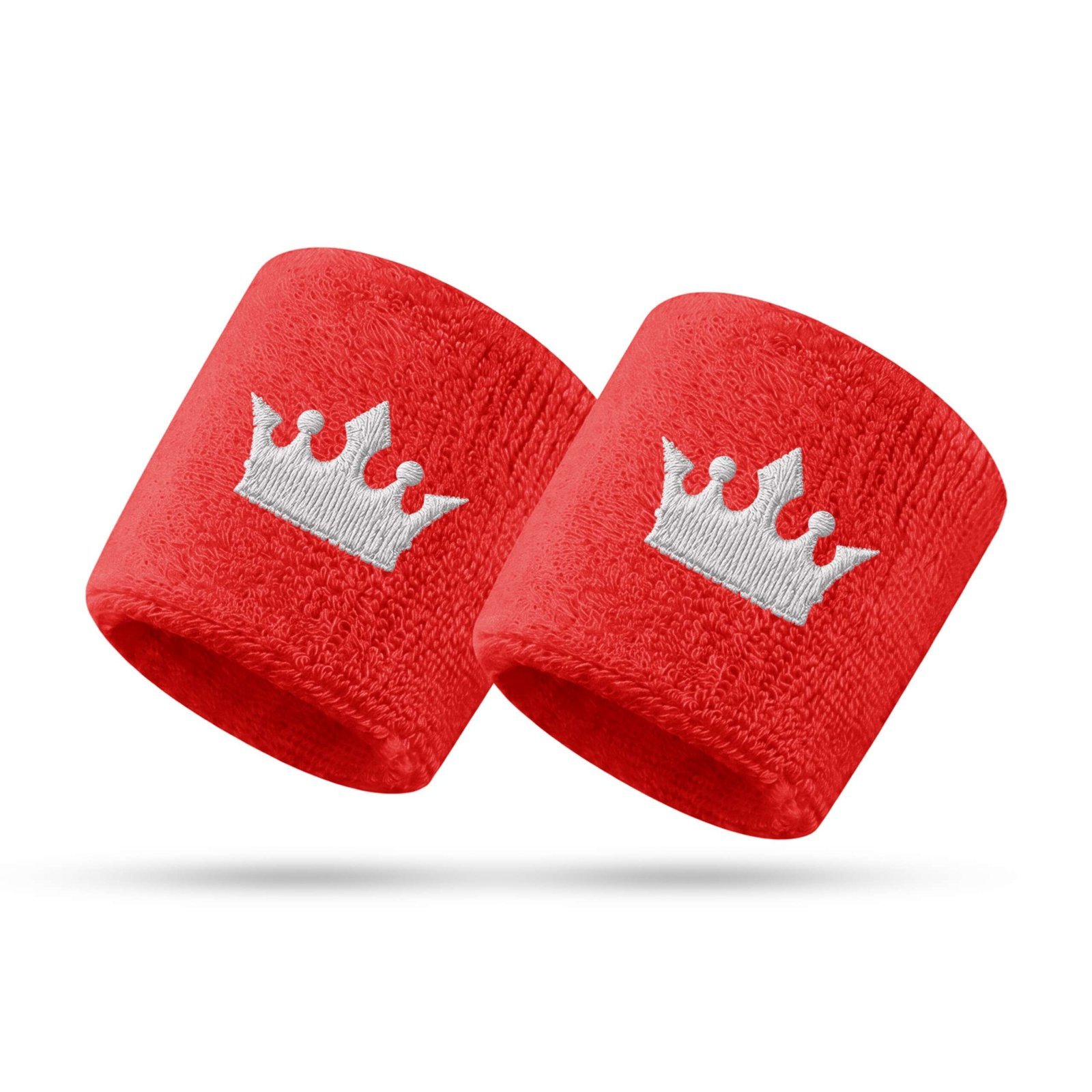 Royal Wrist Bands Red/White (PAIR)